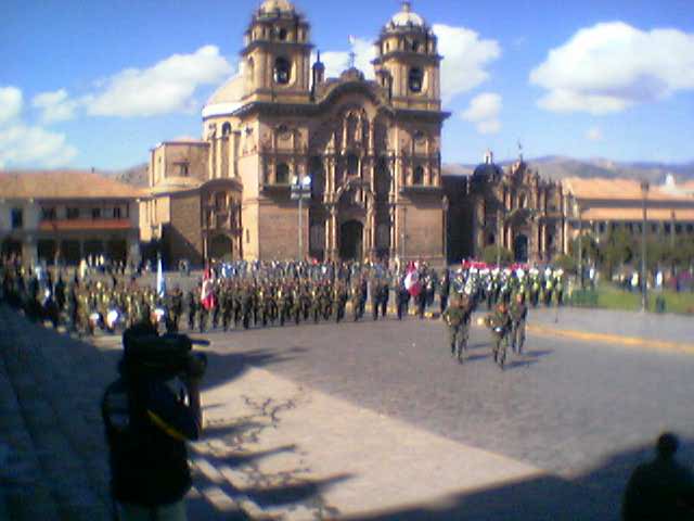 Plaza de Armas van Cuzco.
