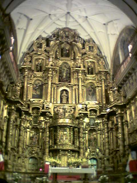 kerk La Campania in Cuzco. 